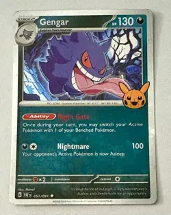 Pokemon TCG Gengar 057/091 Cosmos Holo Trick or Trade - Image 1