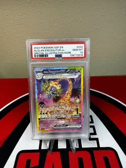 Pokemon TCG Alolan Exeggutor EX 242/191 Scarlet & Violet Surging Sparks PSA 10 - Image 1
