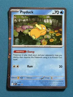 Psyduck Cosmos Holo Black Star Promo 007 Pokemon Mega Evolution MINT - Image 1