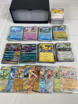1000 Pokemon TCG Bulk Lot 790 C/Unc 100 Holo Rare 100 Reverse Holo 10 EX NM - Image 1