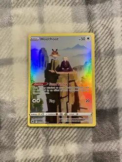 Hoothoot TG12/TG30 Pokemon TCG SWSH10 Astral Radiance Ultra Rare Full Art Holo - Image 1