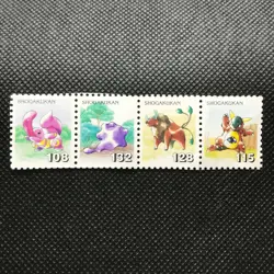 Ditto Kangaskhan Lickitung Pokemon Stamp Japan Pocket monster SHOGAKUKAN F/S - Image 1