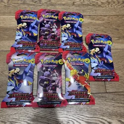Pokemon TCG Destined Rivals Sleeved Booster Packs x7 Factory Sealed UK - Image 1