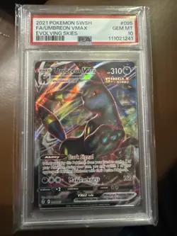 2021 Pokemon SWSH Umbreon VMAX Evolving Skies PSA 10 #095 - Image 1