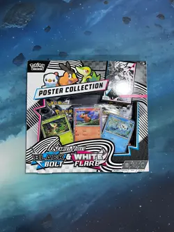 Pokemon TCG Scarlet & Violet Black Bolt & White Flare Unova Poster Collection - Image 1