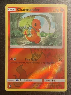 Charmander Reverse Holo 1/70 Pokemon TCG S&M Dragon Majesty Reverse Holo NM - Image 1
