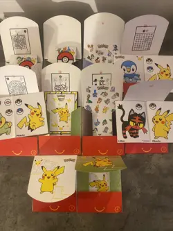 Pokemon - 25th Anniversary McDonalds 2021 Promo x10 Opened NO Packs -everything - Image 2