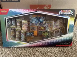 Pokemon Prismatic Evolutions Lucario EX and Tyranitar EX Premium Collection - Image 1