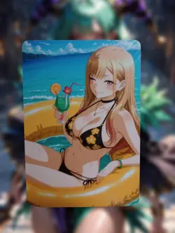 Marin Kitagawa My Dress-Up Darling Anime Waifu Sexy Goddess Lewd Hentai Card - Image 1