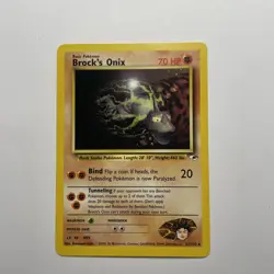 Pokemon TCG Brock's Onix Gym Heroes 21/132 Unlimited Rare Card Non Holo - Image 1