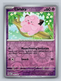 Clefairy Reverse Holo NM 035/165 Scarlet & Violet 151 Pokemon Card - Image 1