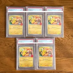 5 Set PSA 10 Pikachu 020/M-P McDonald's Happy Set Promo 2025 Pokemon Card Japan - Image 1