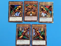 Exodia The Forbidden One Complete 5 Card Quarter Century Rare SET Yugioh TCG NM - Image 1