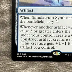 Simulacrum Synthesizer - Big Score (BIG) #6 LP Non-Foil MTG Outlaws Thunder Junc - Image 4