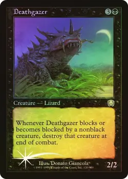 Mercadian Masques MTG FOIL Deathgazer Magic - Image 1