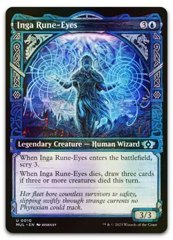 Inga Rune-Eyes #10 (Foil) (NM) March of the Machine MUL Magic MTG - Image 1