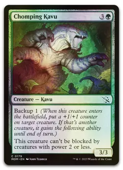 Chomping Kavu #179 (Foil) (NM) March of the Machine MOM Magic MTG - Image 1