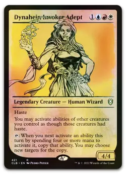 Dynaheir, Invoker Adept (Showcase) #421 (Foil) (NM) Baldur's Gate CLB Magic MTG - Image 1