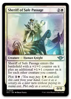Sheriff of Safe Passage #29 (Foil) (NM) Thunder Junction OTJ Magic MTG - Image 1