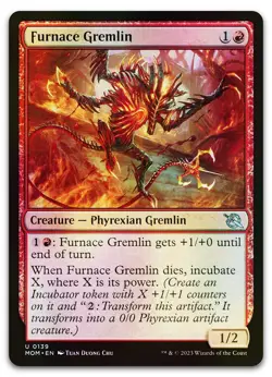 Furnace Gremlin #139 (Foil) (NM) March of the Machine MOM Magic MTG - Image 1