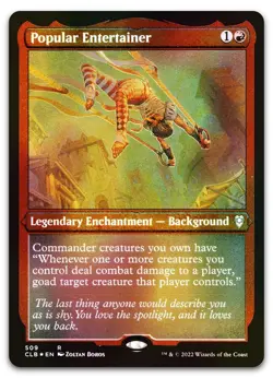 Popular Entertainer (Foil Etched) #509 (NM) Baldur's Gate CLB Magic MTG - Image 1