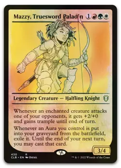 Mazzy, Truesword Paladin (Showcase) #430 (Foil) (NM) Baldur's Gate CLB Magic MTG - Image 1