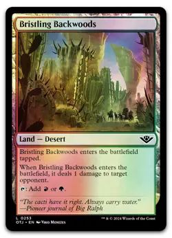 Bristling Backwoods #253 (Foil) (NM) Thunder Junction OTJ Magic MTG - Image 1