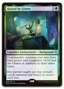 Raised by Giants #250 (Foil) (NM) Baldur's Gate CLB Magic MTG - Image 1