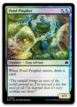 Pond Prophet #229 (Foil) (NM) Bloomburrow BLB Magic MTG - Image 1