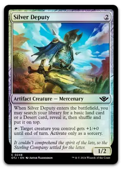 Silver Deputy #248 (Foil) (NM) Thunder Junction OTJ Magic MTG - Image 1