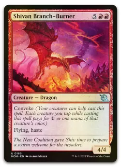 Shivan Branch-Burner #165 (Foil) (NM) March of the Machine MOM Magic MTG - Image 1