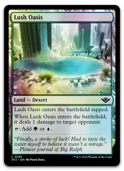 Lush Oasis #261 (Foil) (NM) Thunder Junction OTJ Magic MTG - Image 1