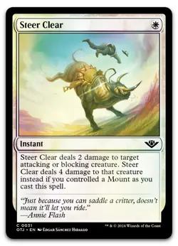 Steer Clear #31 (Foil) (NM) Thunder Junction OTJ Magic MTG - Image 1