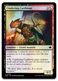 Cindering Cutthroat #208 (Foil) (NM) Bloomburrow BLB Magic MTG - Image 1