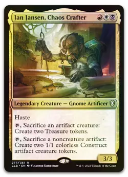 Jan Jansen, Chaos Crafter #277 (Foil) (NM) Baldur's Gate CLB Magic MTG - Image 1