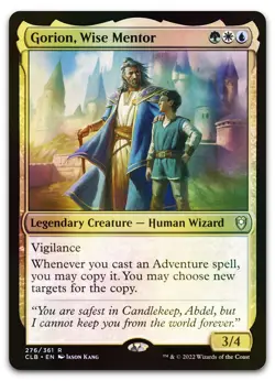 Gorion, Wise Mentor #276 (Foil) (NM) Baldur's Gate CLB Magic MTG - Image 1