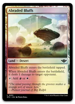 Abraded Bluffs #251 (Foil) (NM) Thunder Junction OTJ Magic MTG - Image 1