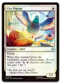 City Pigeon #4 (Foil) (NM) Spider-Man SPM Magic MTG - Image 1