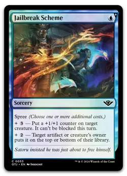 Jailbreak Scheme #53 (Foil) (NM) Thunder Junction OTJ Magic MTG - Image 1