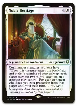 Noble Heritage #35 (Foil) (NM) Baldur's Gate CLB Magic MTG - Image 1