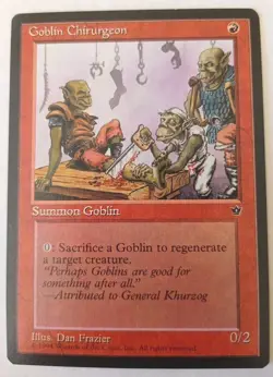 FALLEN EMPIRES 1994 - NM - GOBLIN CHIRURGEON - SUMMON - MAGIC THE GATHERING MTG - Image 1
