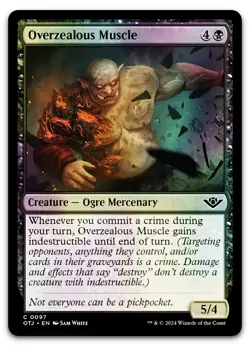Overzealous Muscle #97 (Foil) (NM) Thunder Junction OTJ Magic MTG - Image 1
