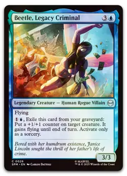 Beetle, Legacy Criminal #26 (Foil) (NM) Spider-Man SPM Magic MTG - Image 1