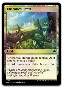 Uncharted Haven #261 (Foil) (NM) Bloomburrow BLB Magic MTG - Image 1