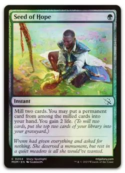 Seed of Hope #204 (Foil) (NM) March of the Machine MOM Magic MTG - Image 1