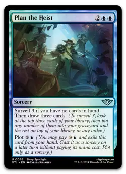 Plan the Heist #62 (Foil) (NM) Thunder Junction OTJ Magic MTG - Image 1