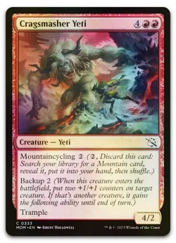 Cragsmasher Yeti #333 (Foil) (NM) March of the Machine MOM Magic MTG - Image 1