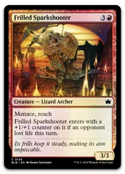 Frilled Sparkshooter #136 (Foil) (NM) Bloomburrow BLB Magic MTG - Image 1