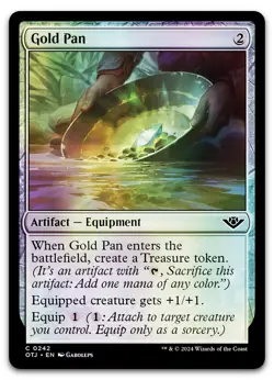 Gold Pan #242 (Foil) (NM) Thunder Junction OTJ Magic MTG - Image 1