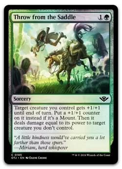 Throw from the Saddle #185 (Foil) (NM) Thunder Junction OTJ Magic MTG - Image 1